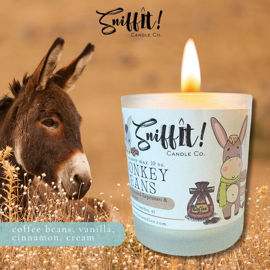 Donkey Beans 10 oz. Wooden Wick Candle