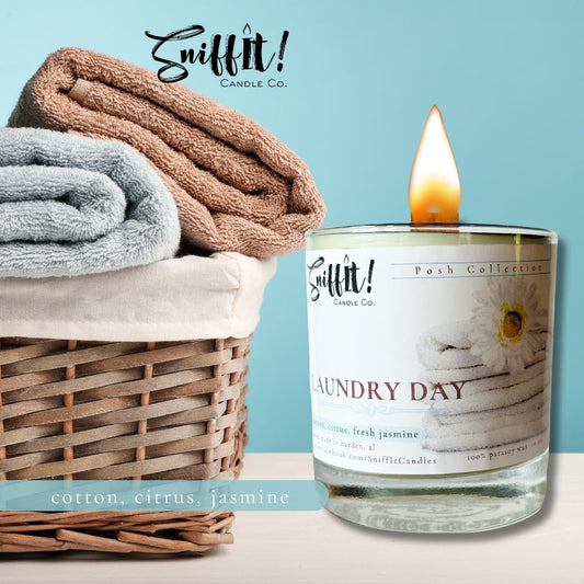 Laundry Day 10 oz. Wooden Wick Candle