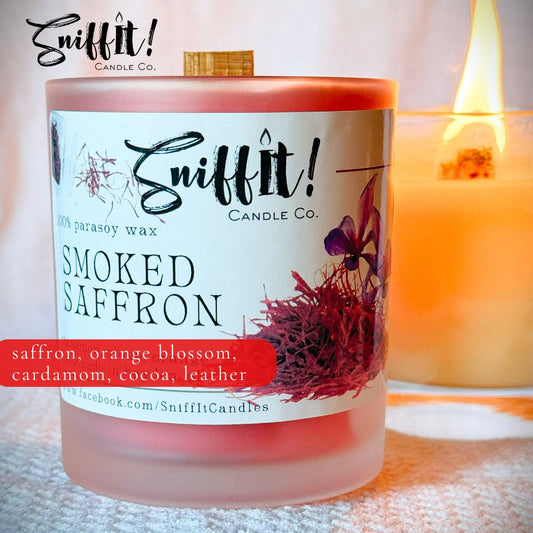 Smoked Saffron 10 oz. Wooden Wick Candle