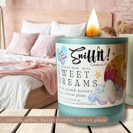 Sweet Dreams 10 oz. Wooden Wick Candle (Sol de Janeiro type)